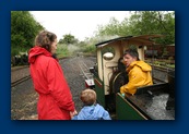 Going on a real steam engine was the best adventure for Kuba.