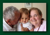 Polish grandparents were very happy to see their two Scottish gransons.